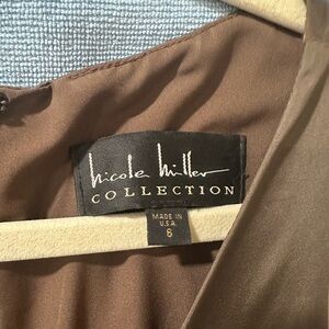 Nicole Miller Chocolate Brown cocktail dress